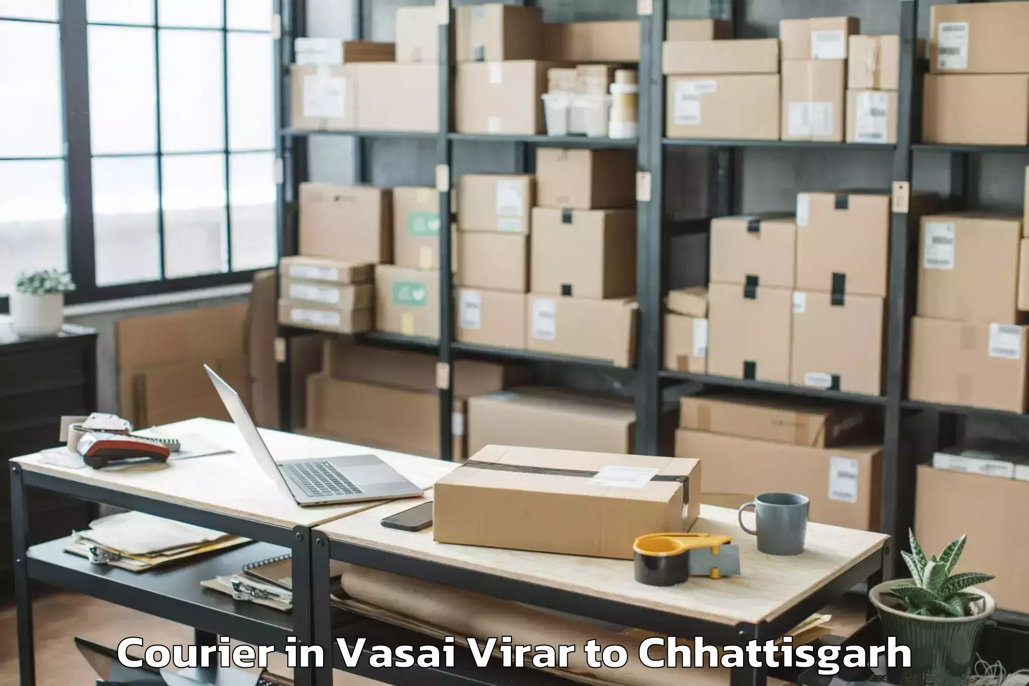 Book Your Vasai Virar to Chhattisgarh Kamdhenu Vishwavi Courier Today